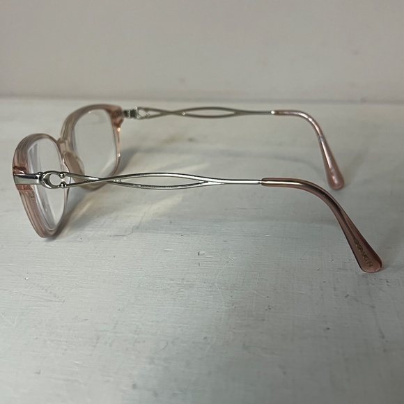 Coach HC6172 Gradient Transparent Peach Womens Eyeglasses - Picture 5 of 13